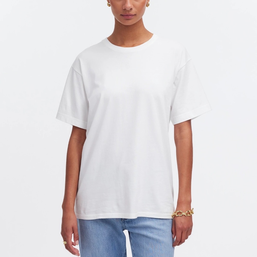 NEW WITH TAGS - madewell Cotton Relaxed Oversized Tee - Medium
